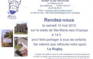 Rugby des Champs - samedi 12 mai