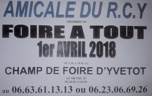 Organisation de la Foire à Tout...