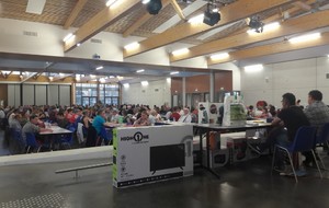 Remerciements après le loto...