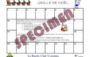 Grille de Tombola... - Rugby Club