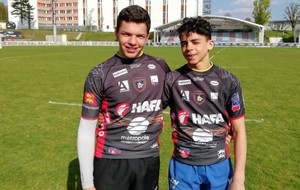 Rabir et Victor avec les Gaudermen Rouennais...