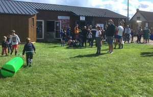 Premier entraînement pour les enfants de l'Ecole de Rugby...