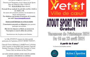 Atout Sport, du 19 au 23 avril...