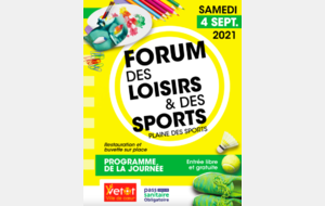 Succès du Forum des Loisirs et des Sports...