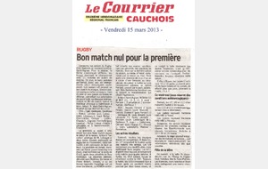 Courrier Cauchois / 15 mars 2013