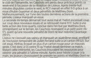 Courrier Cauchois / 16 janvier 2015