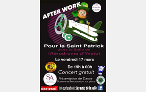 Saint Patrick à la Salle de l'Aérodrome...