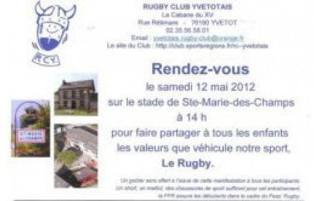 Rugby des Champs - samedi 12 mai