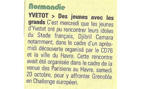 Revue de presse: encore un article dans le "Midol"