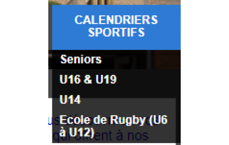 Modifications de calendriers...