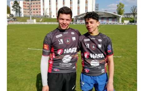 Rabir et Victor avec les Gaudermen Rouennais...