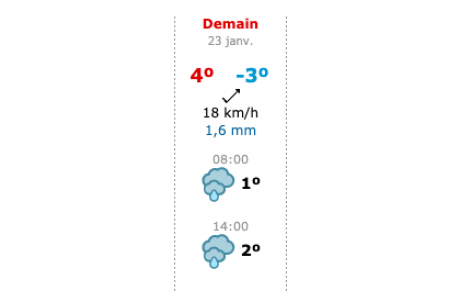 Pas d'entraînement "Baby" demain matin...